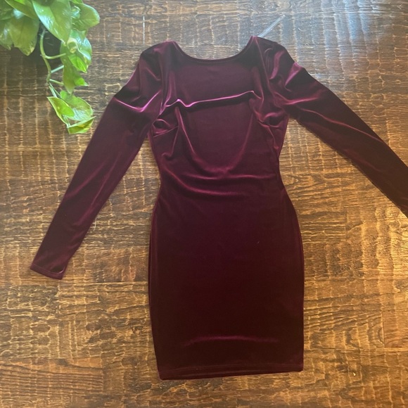 Velvet Long Sleeve Dress - Picture 1 of 12